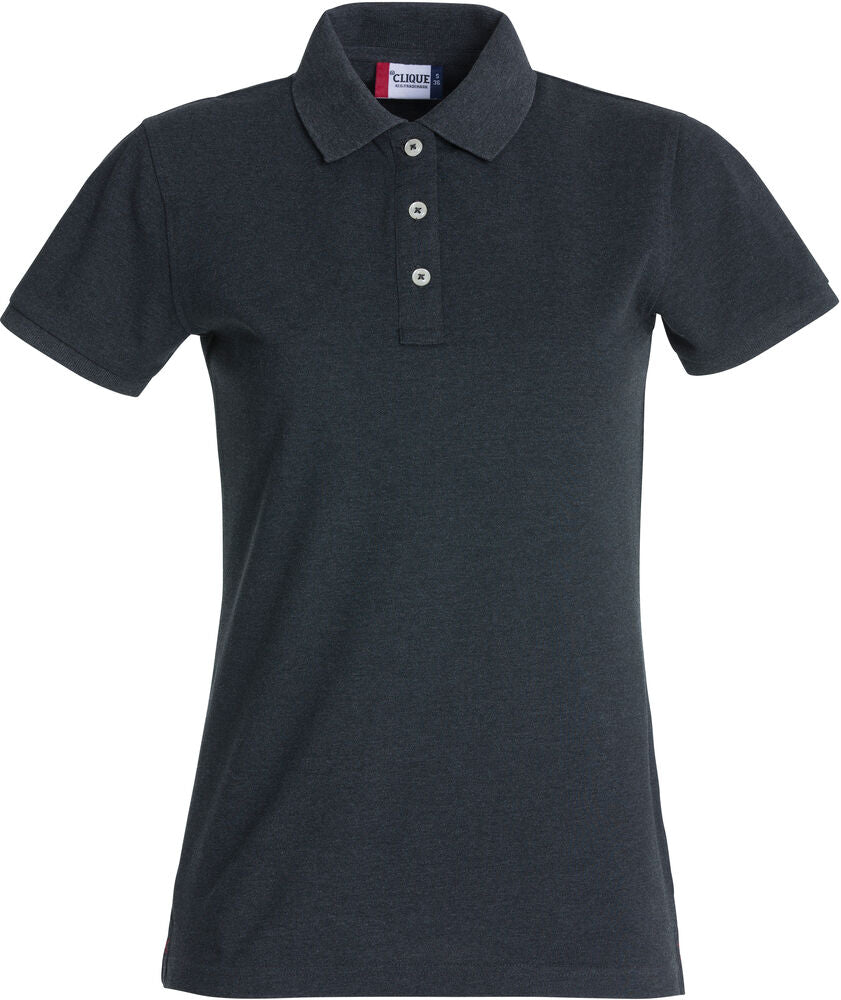 Stretch Premium Polo Women - antracit melange