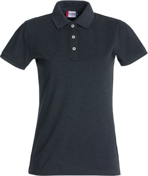 Stretch Premium Polo Women - antracit melange