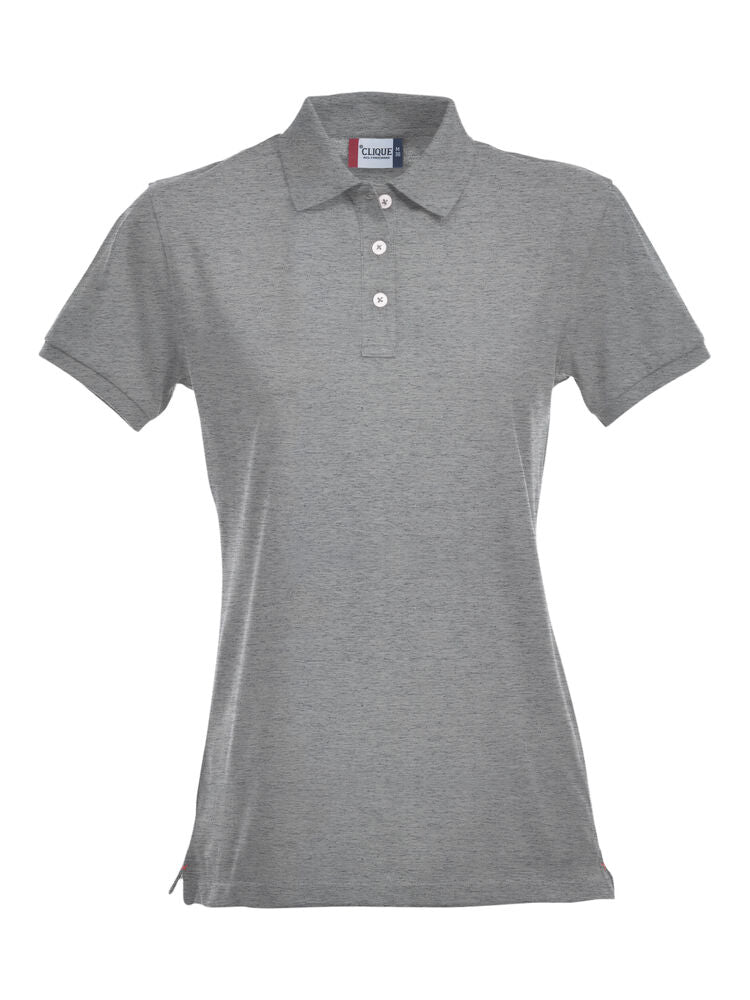 Stretch Premium Polo Women - grey melange