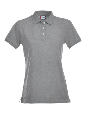 Stretch Premium Polo Women - grey melange