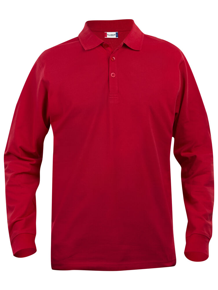 Classic Lincoln L/S Polo - red