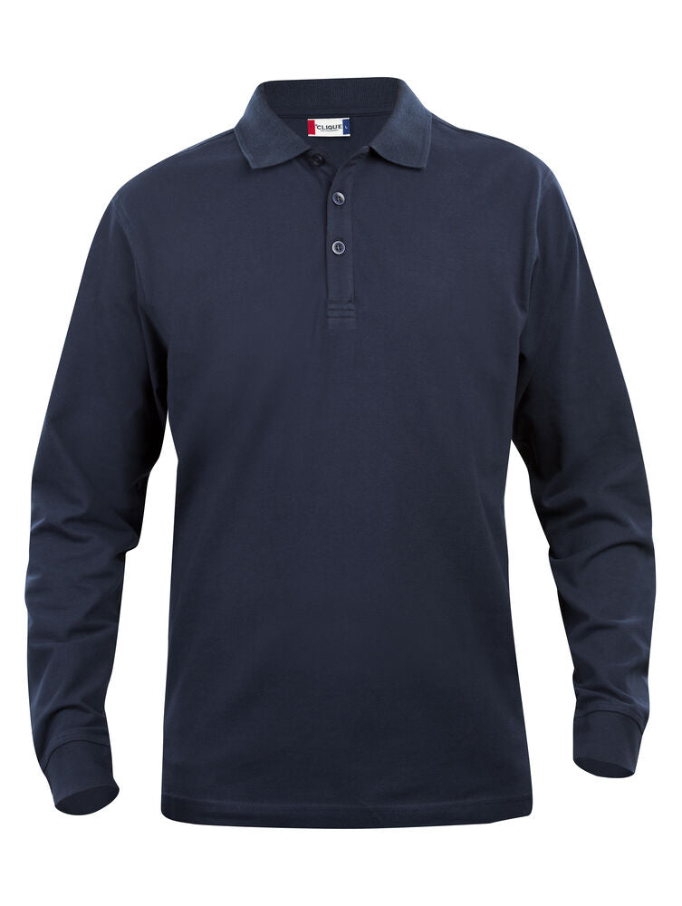 Classic Lincoln L/S Polo - dark navy