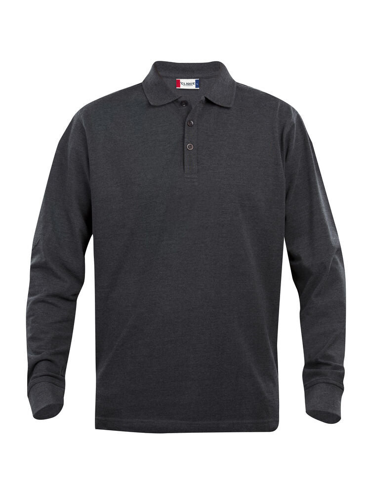 Classic Lincoln L/S Polo - antracit melange