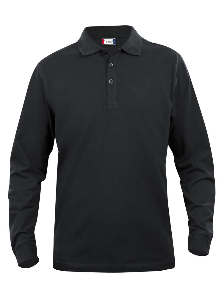Classic Lincoln L/S Polo - black