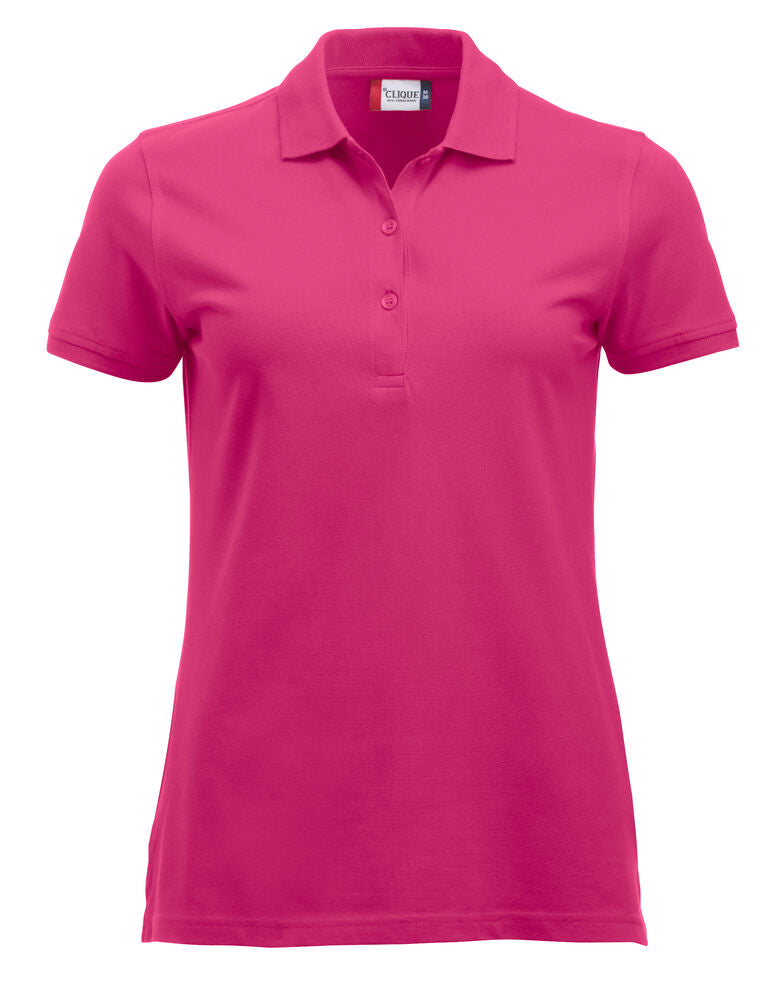 Classic Marion S/S Polo - bright cerise