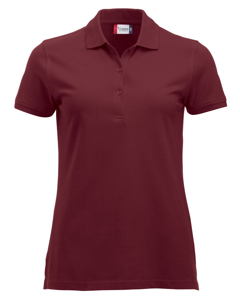 Classic Marion S/S Polo - burgundy