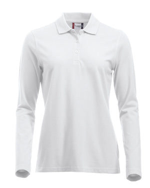 Classic Marion L/S Polo - white