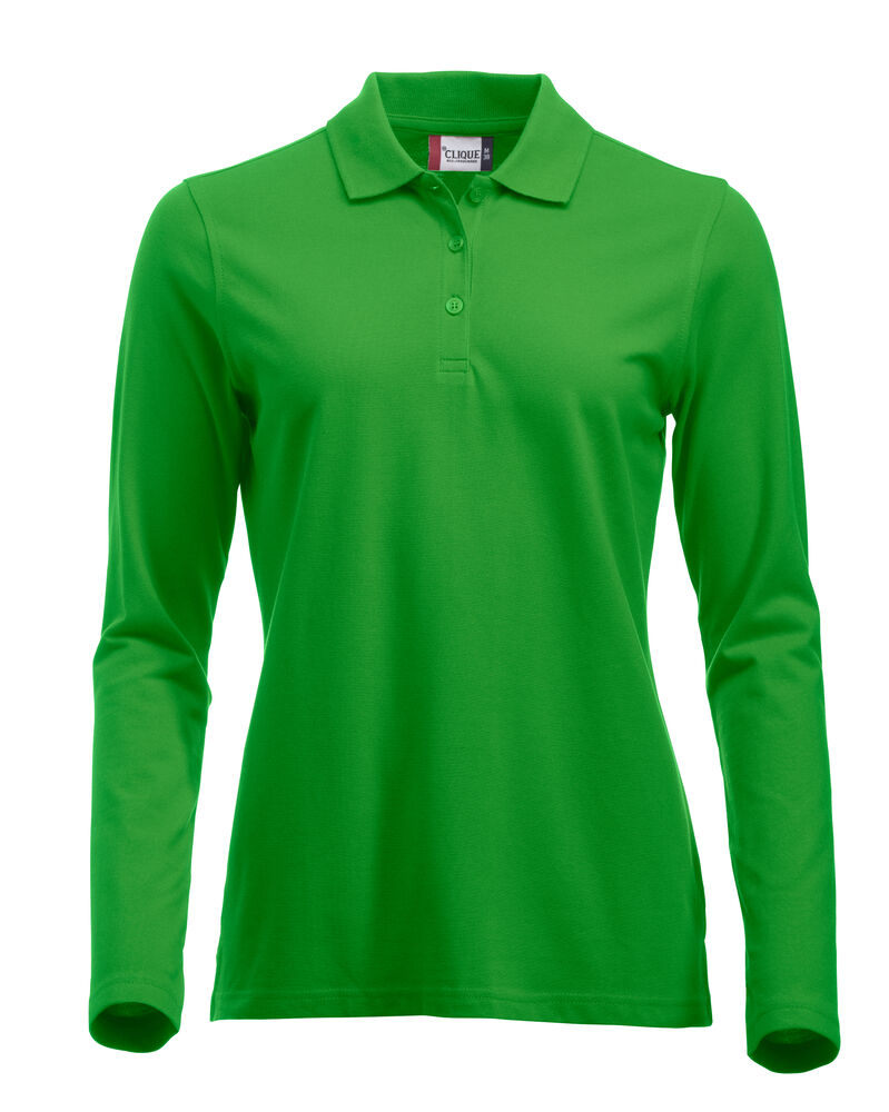 Classic Marion L/S Polo - apple green