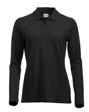 Classic Marion L/S Polo - black