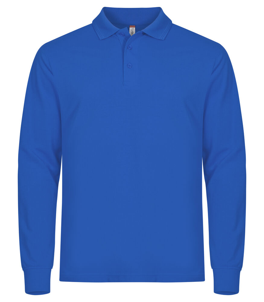 Manhattan L/S Polo - royal blue