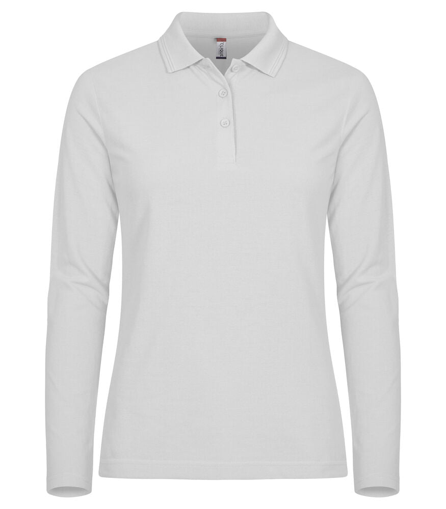 Manhattan Women L/S Polo - white