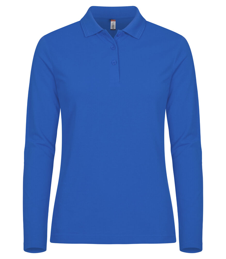 Manhattan Women L/S Polo - royal blue