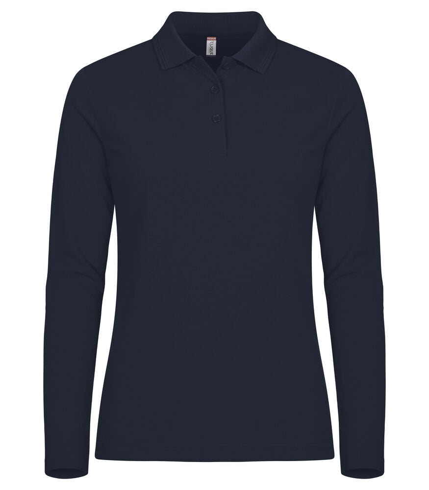 Manhattan Women L/S Polo - dark navy