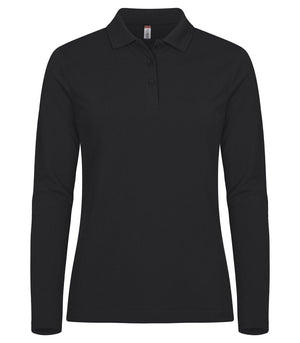 Manhattan Women L/S Polo - black