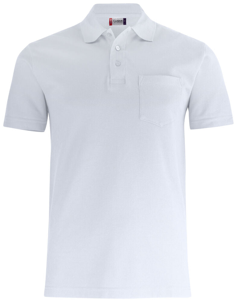 Basic Polo w. Pocket - white