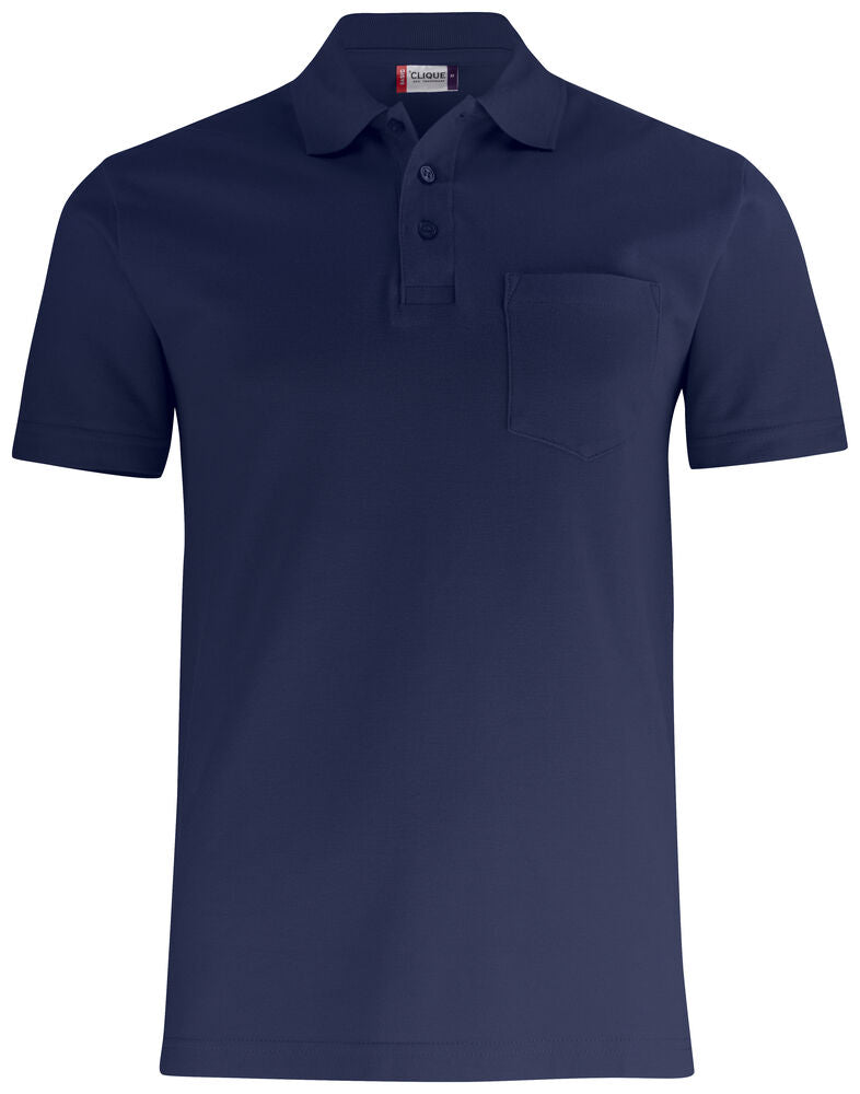 Basic Polo w. Pocket - dark navy