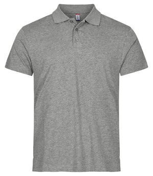 Single Jersey Polo - grey melange