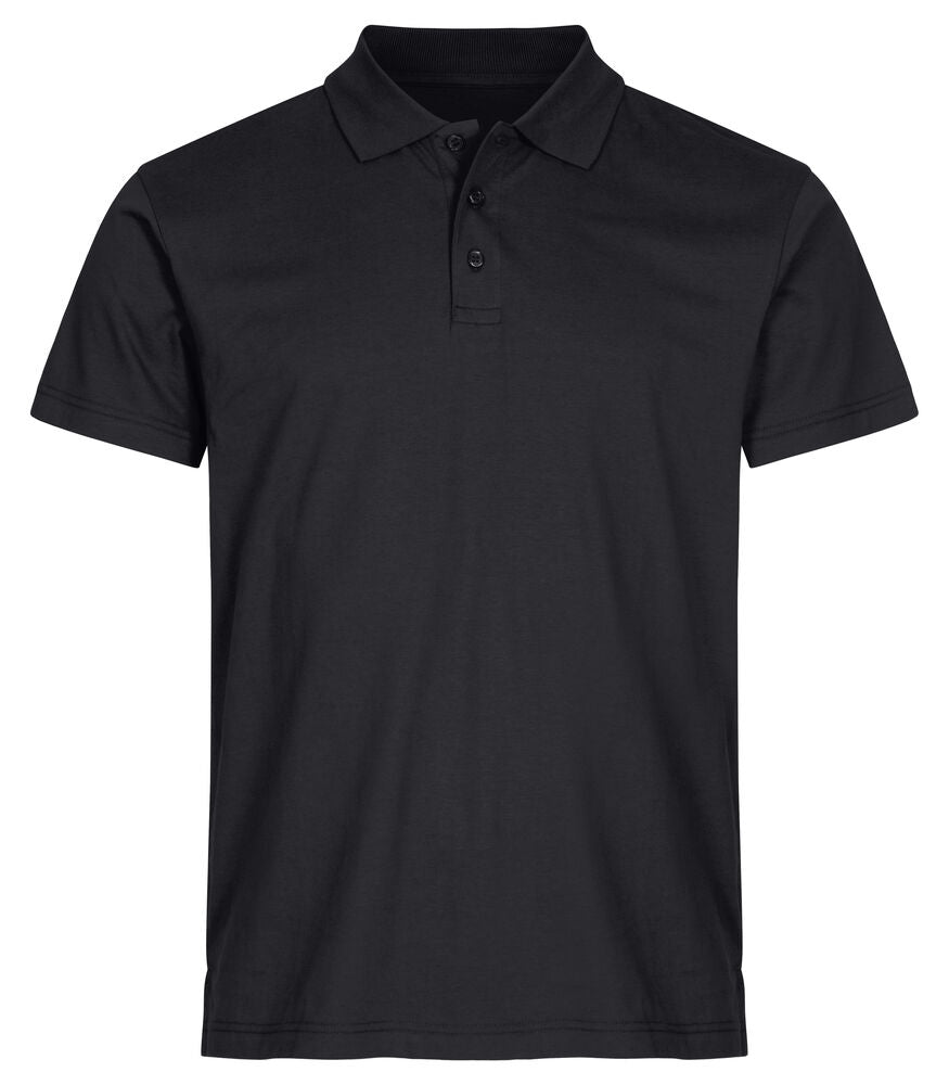 Single Jersey Polo - black