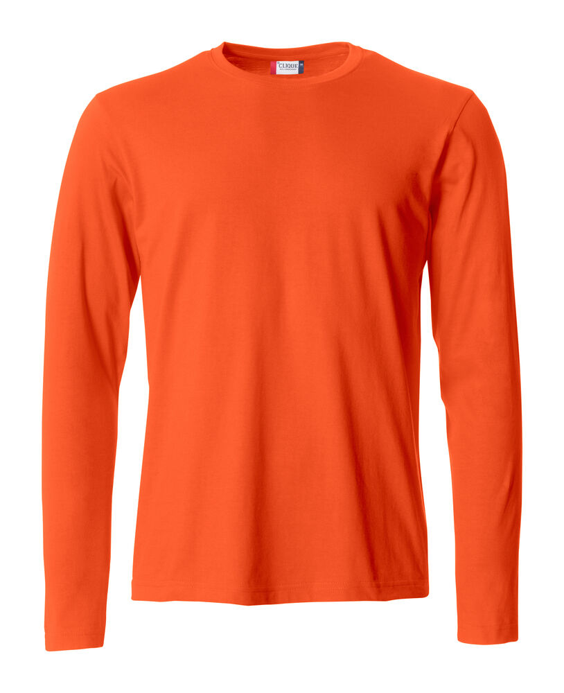 Basic-T L/S - blood orange