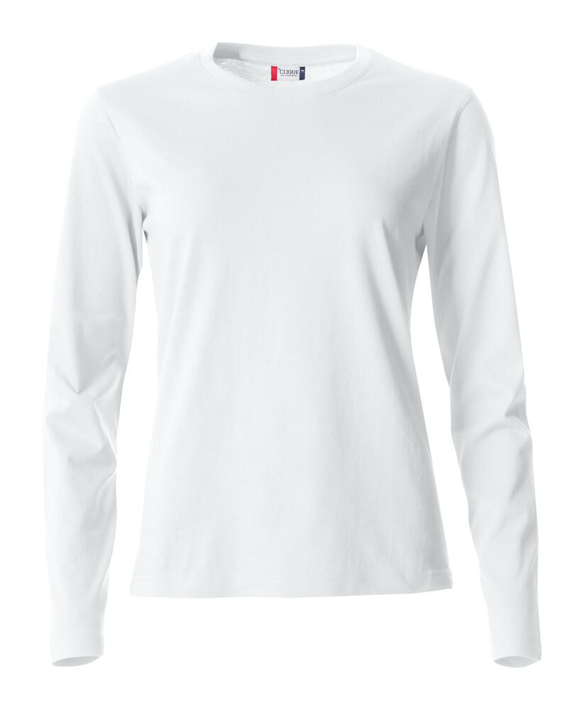 Basic-T L/S Women - white