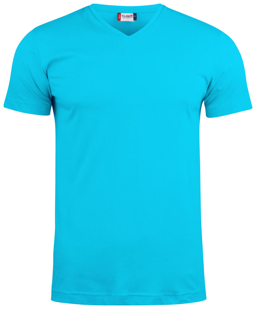 Basic-T V-neck - turquoise