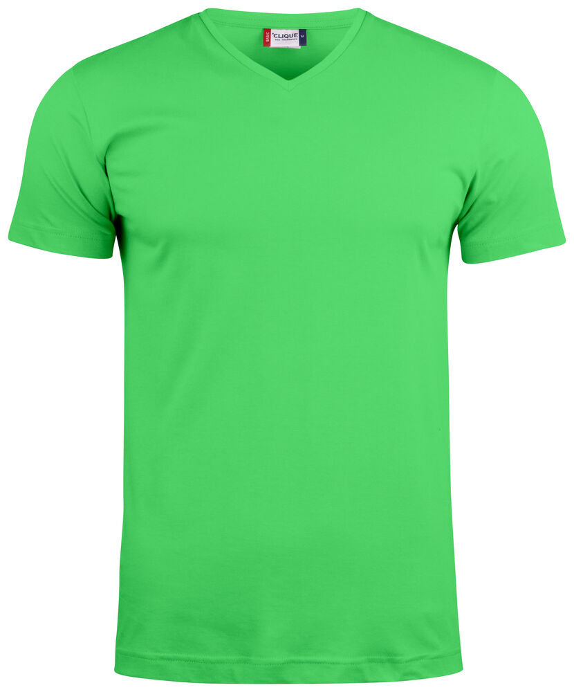 Basic-T V-neck - apple green