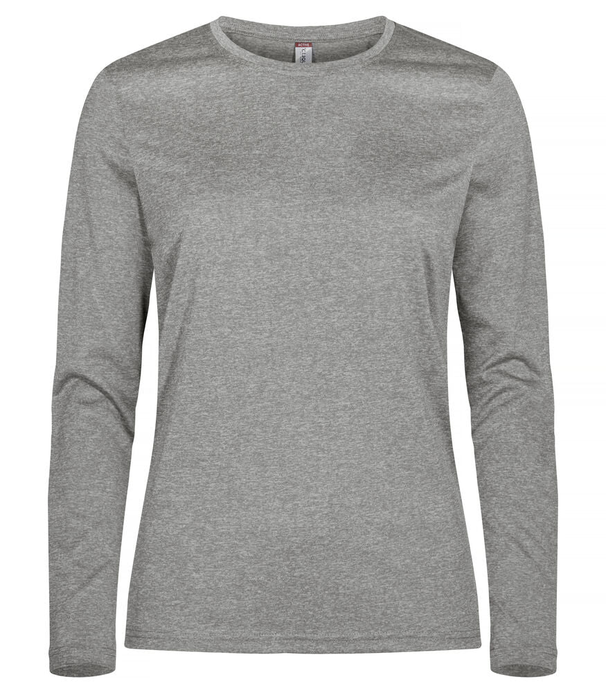 Basic Active-T Women LS - grey melange