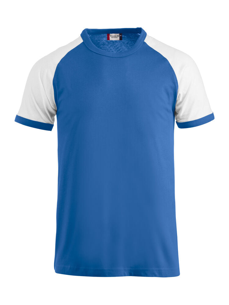Raglan Tee - royal blue/white
