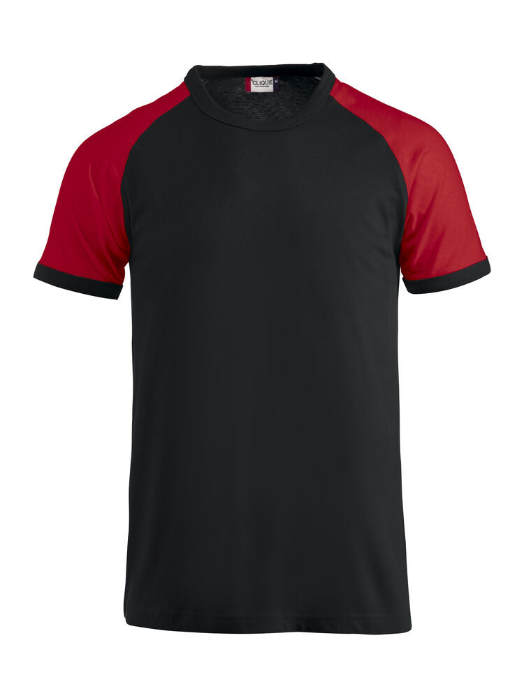 Raglan Tee - black/red