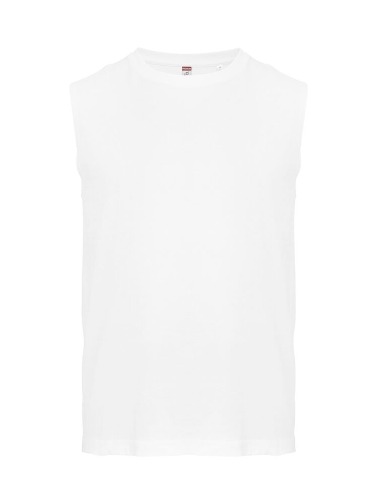 Sleeveless T - white