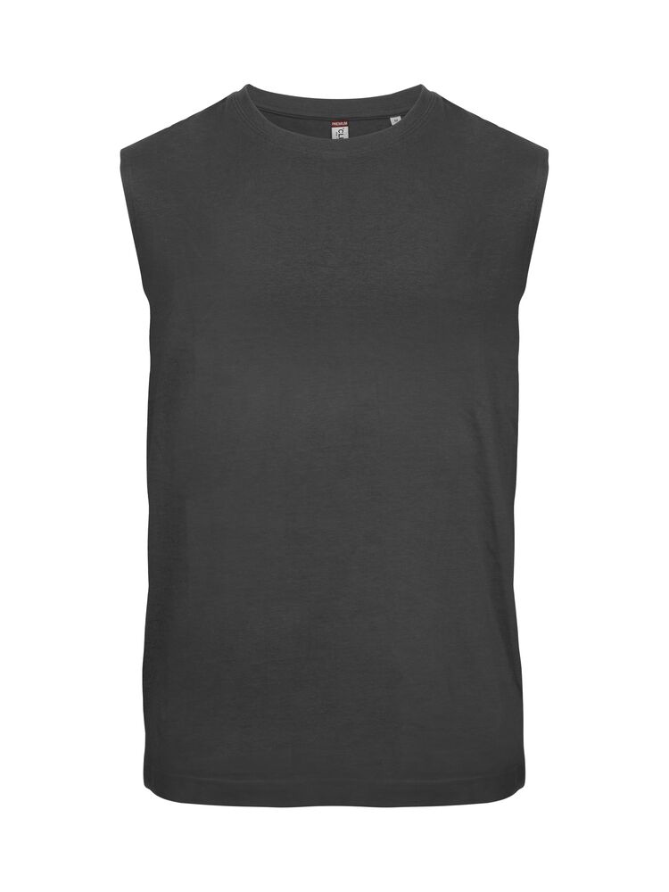 Sleeveless T - metal grey