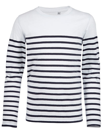 T-shirt met lange mouwen en strepen voor kinderen Matelot