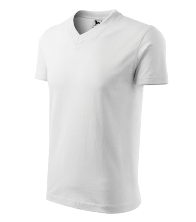 Malfini V-neck T-shirt unisex - white