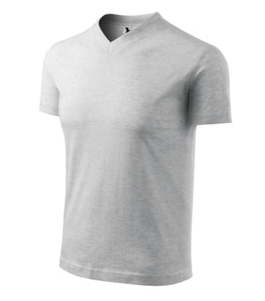 Malfini V-neck T-shirt unisex - ash melange