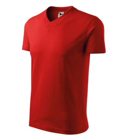 Malfini V-neck T-shirt unisex - red