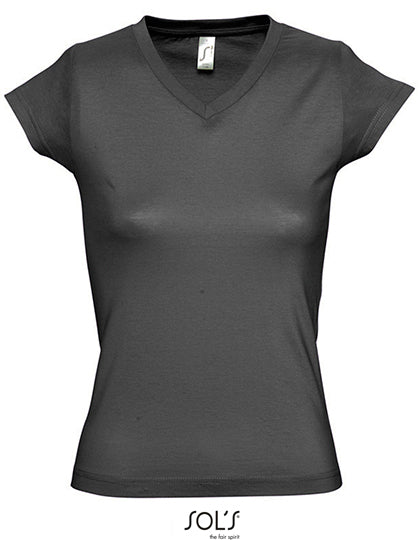 Women´s V-Neck-T-Shirt Moon