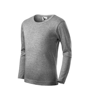 Malfini Fit-T LS T-shirt Kids - dark gray melange