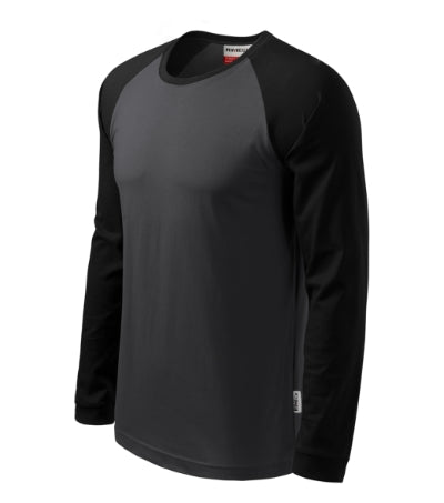 Malfini Street LS T-shirt unisex - ebony gray