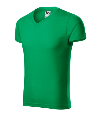 Malfini Slim Fit V-neck T-shirt men’s - kelly green