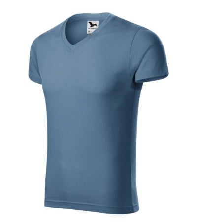 Malfini Slim Fit V-neck T-shirt men’s - denim