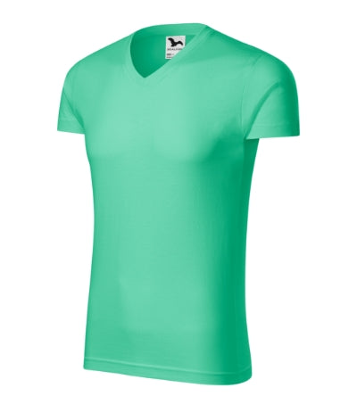 Malfini Slim Fit V-neck T-shirt men’s - mint