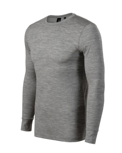 Malfini Merino Rise LS T-shirt men’s - dark gray melange
