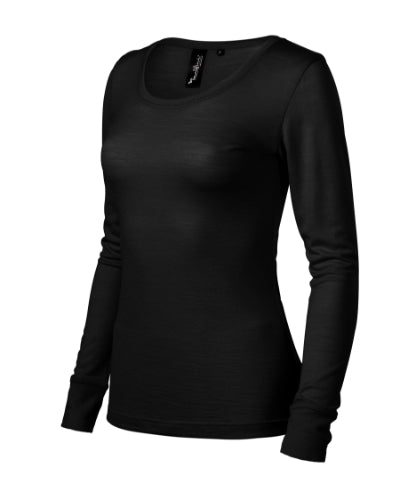 Malfini Merino Rise LS T-shirt women’s - black