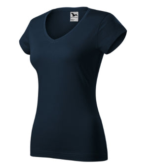 Malfini Fit V-neck T-shirt women’s - navy blue