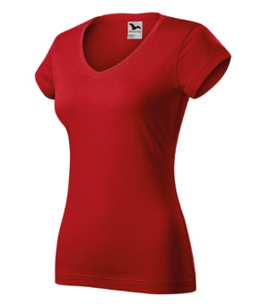 Malfini Fit V-neck T-shirt women’s - red
