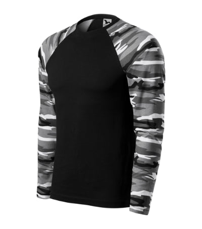 Malfini Camouflage LS T-shirt unisex - camouflage gray