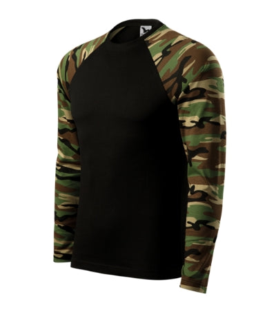 Malfini Camouflage LS T-shirt unisex - camouflage brown