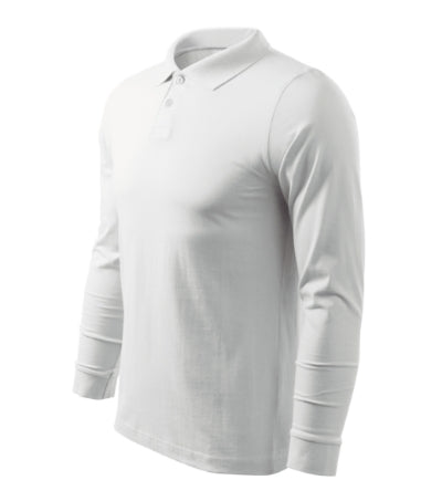 Malfini Single J. LS Polo Shirt men’s - white