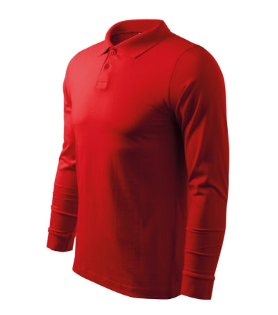 Malfini Single J. LS Polo Shirt men’s - red