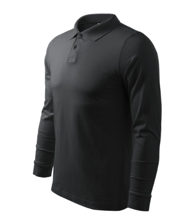 Malfini Single J. LS Polo Shirt men’s - ebony gray